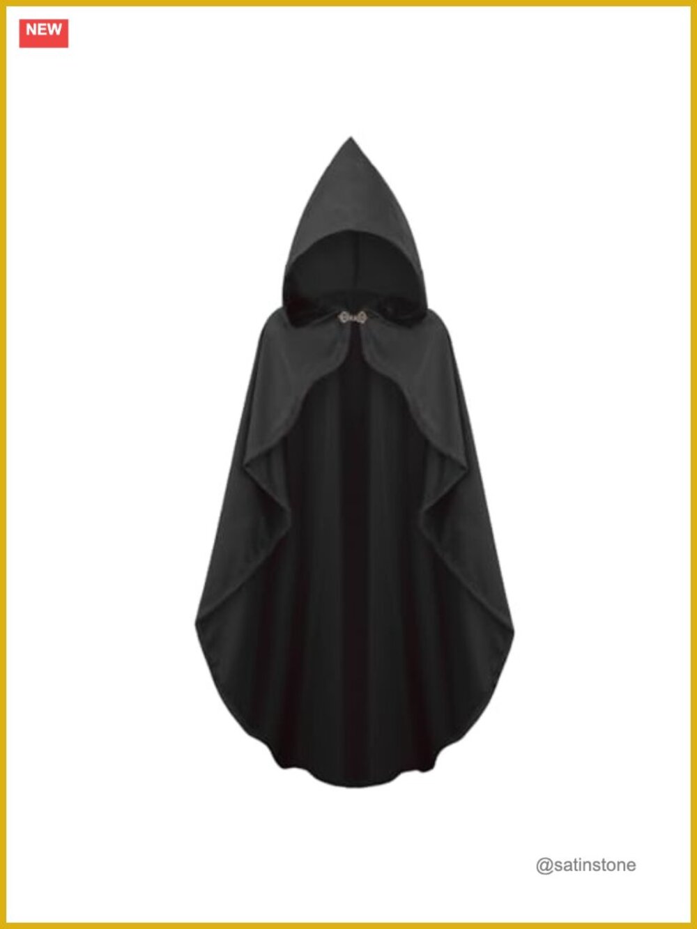 Velvet Renaissance Hooded Cloak Medieval Cape Witch Cosplay Halloween
